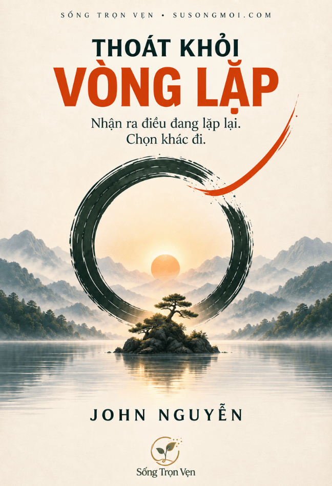 Bìa sách Thoát Khỏi Vòng Lặp của John Nguyễn